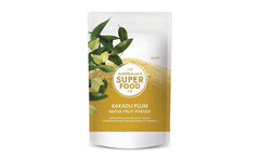 The Australian Superfood Company Kakadu Plum powder bottle highlights vitamin C potency.