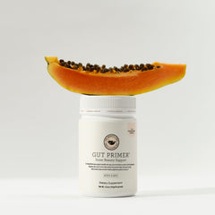 Pour action of The Beauty Chef Gut Primer for easy daily use.