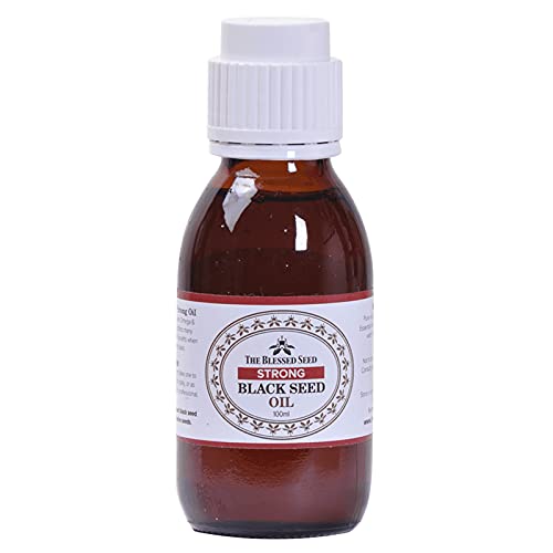 The Blessed Seed amber bottle storage maintaining potency and freshness of oil.