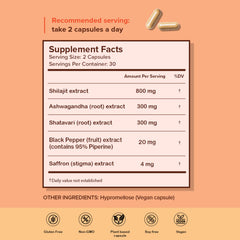 The Botanical Cabinet Co. Shilajit capsules near packaging invite consistent use.
