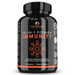The Enclare Nutrition 10-in-1 immune boost bottle for daily wellness.