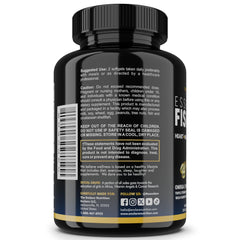 Enclare fish oil product packaging showing 60 softgels with heart, brain, eye wellness appeal