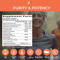  Garlic capsules from the immune support formula.