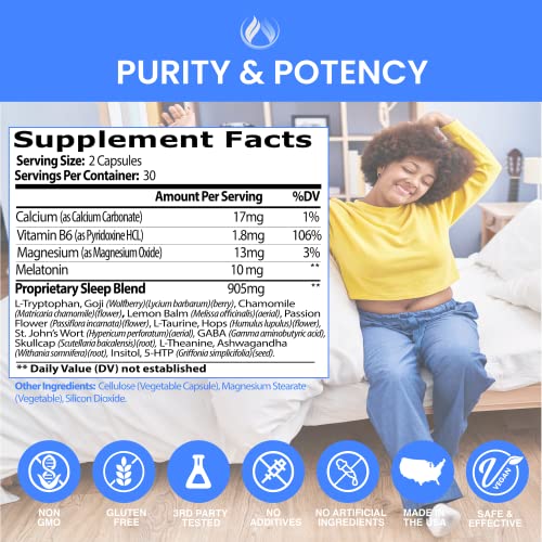 THE ENCLARE NUTRITION Melatonin packaging box highlights vegan and non-GMO formula