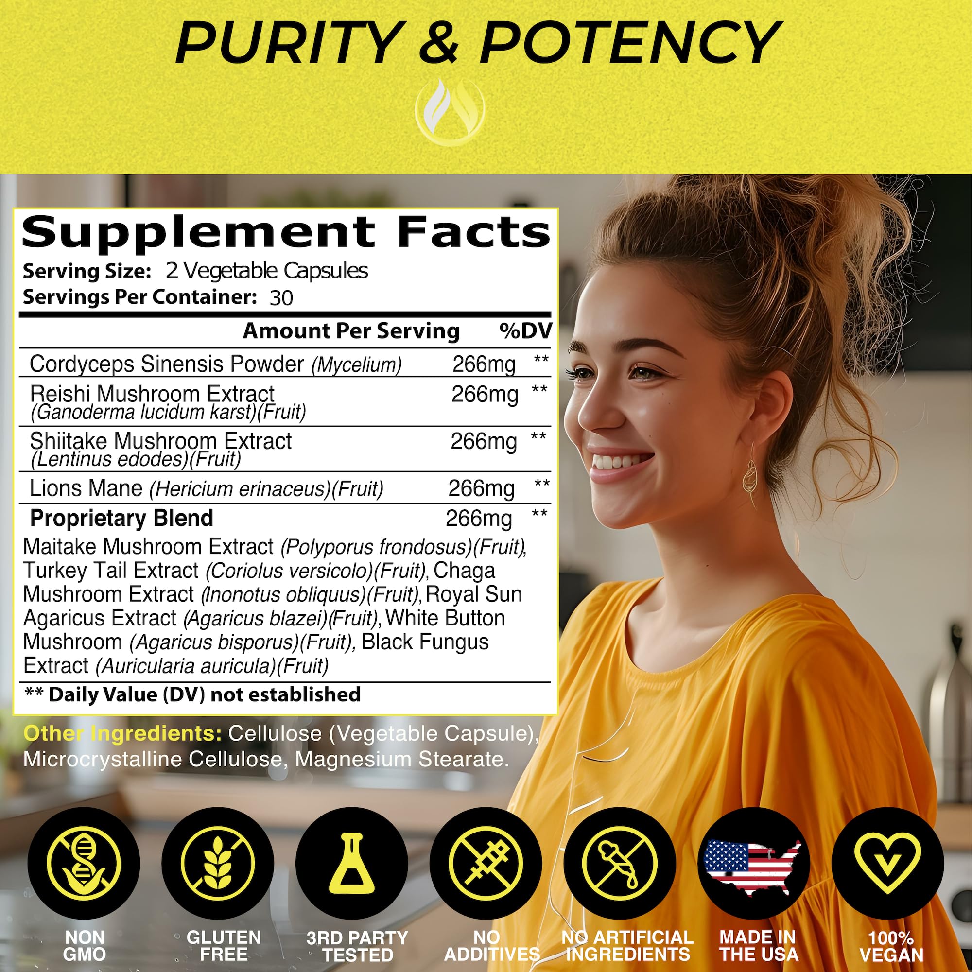 The Enclare Nutrition 10in1 packaging side view communicates gluten-free, non-GMO integrity.
