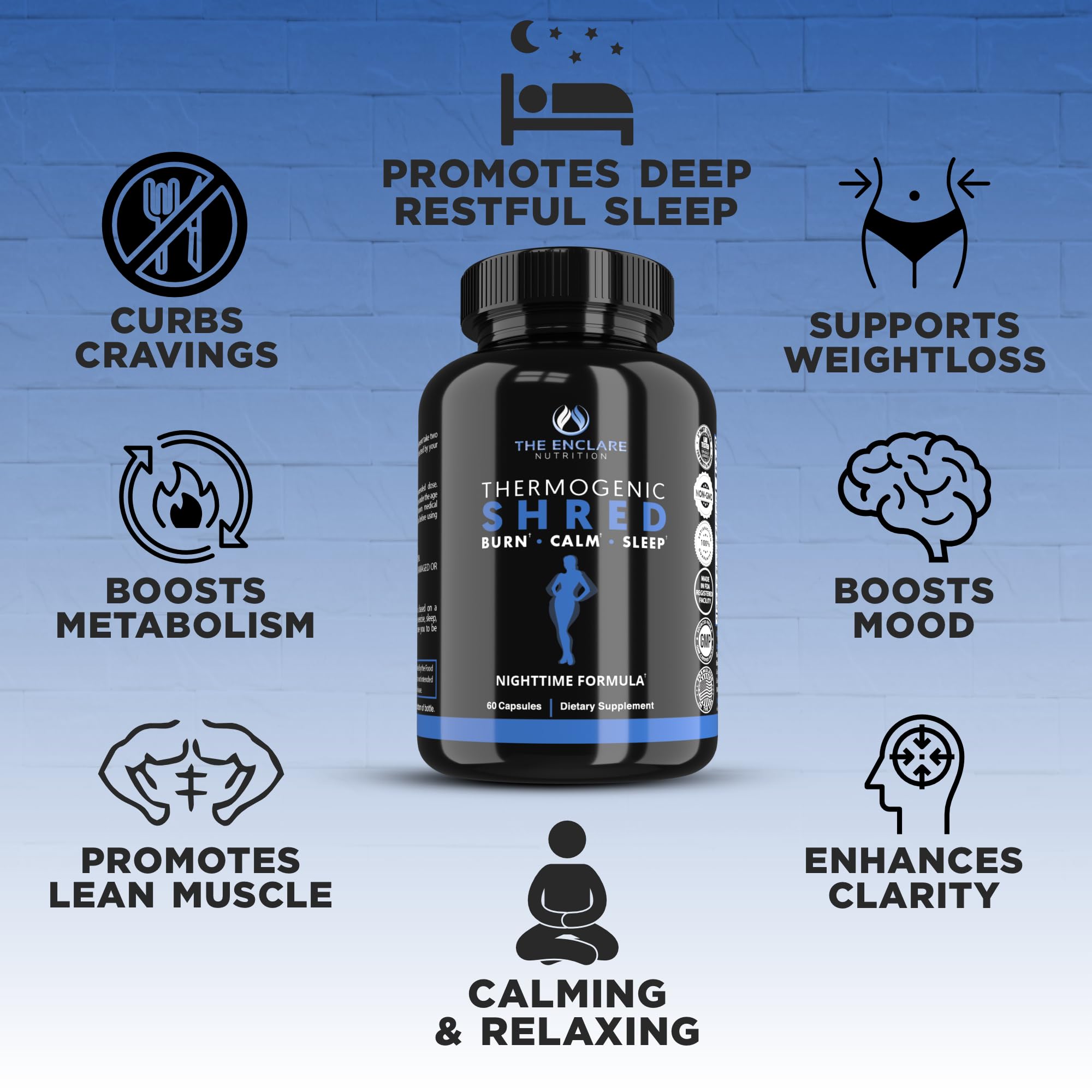 Lifestyle scene with healthy meal and gym, featuring Thermogenic Shred.