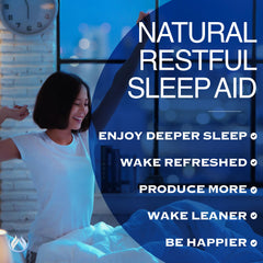 Nighttime sleep scene featuring Thermogenic Shred bottle, hinting restful sleep.