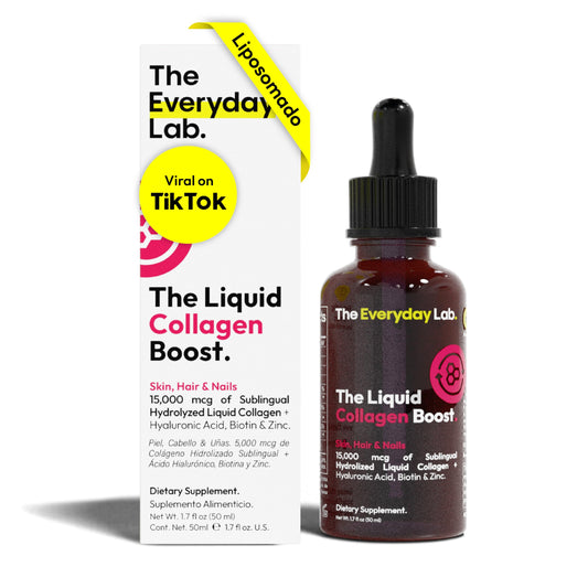 The Everyday Lab liposomal collagen drops bottle for daily skin hydration.