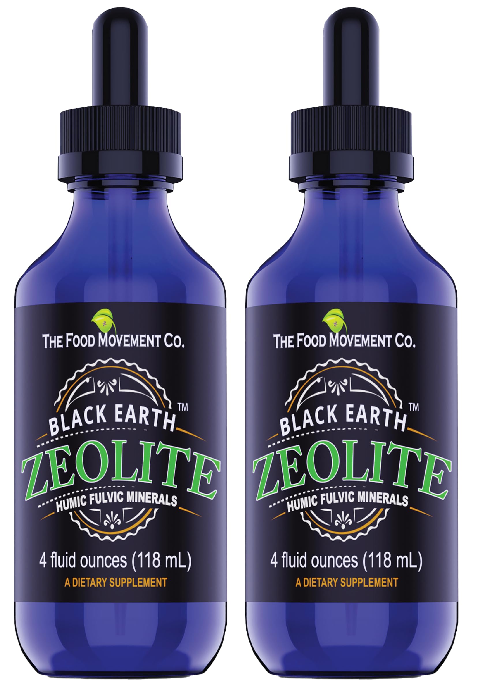THE FOOD MOVEMENT CO Zeolite bottle pour for easy daily use.