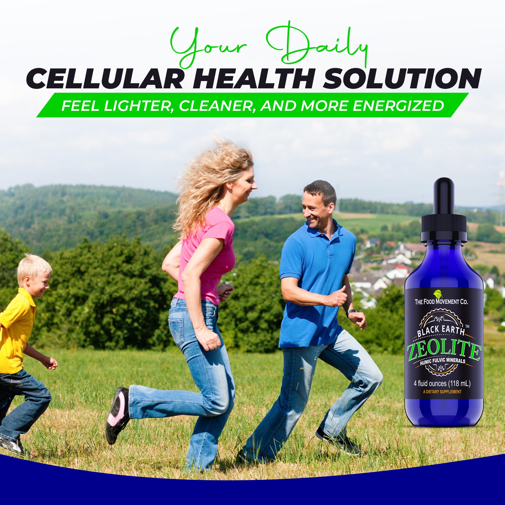 THE FOOD MOVEMENT CO Zeolite contains trace minerals for broad mineral support.