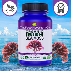 The Food Movement Co Irish Sea Moss in-use concept for daily wellness routines.