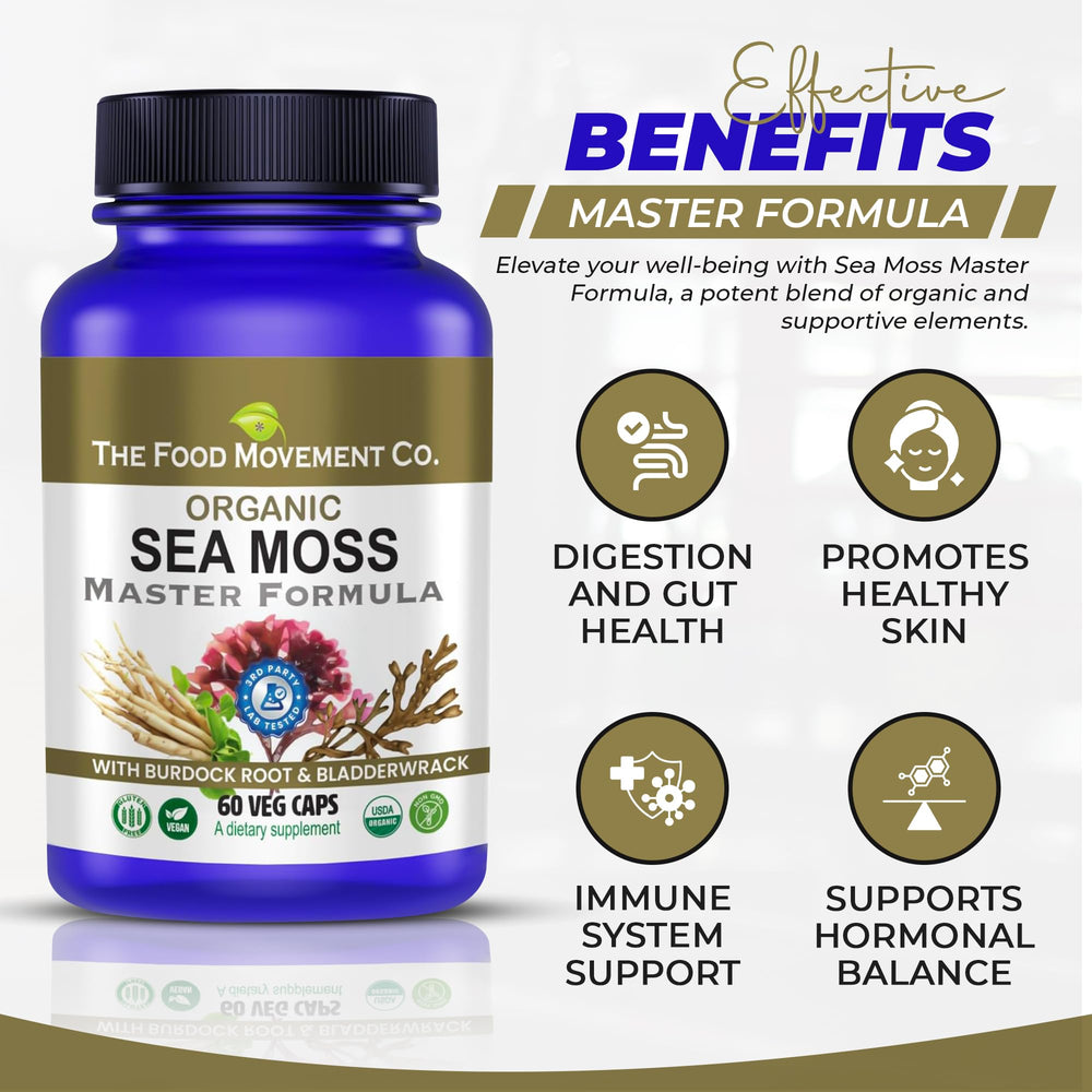 THE FOOD MOVEMENT CO. Sea Moss Master daily ritual image invites steady energy
