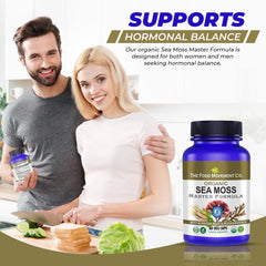 THE FOOD MOVEMENT CO. Sea Moss Master Irish sea moss harvest scene signals natural sourcing