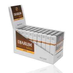 The Frugal Smoker Djarum Bliss Java Clove box-front highlights premium packaging and storage.