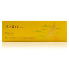 HEABAL Lemon cigarettes pack by The Frugal Smoker with herbal notes for a smoother burn