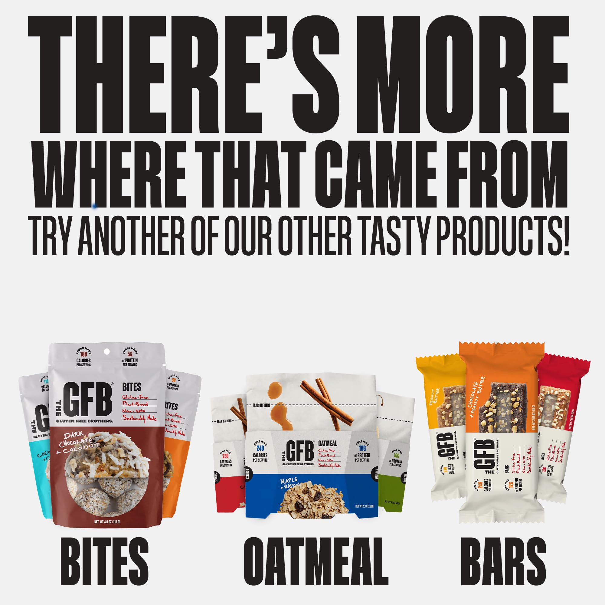 The GFB bites on a desk ready for quick, guilt-free breaks between tasks.