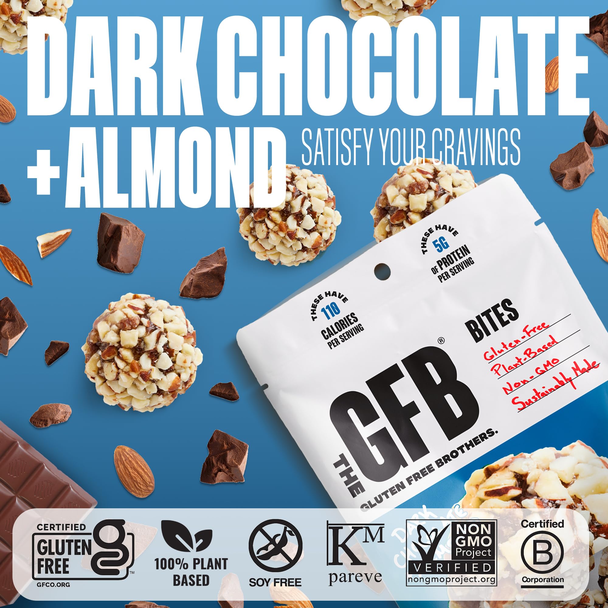 The GFB bites tucked in a purse make a convenient gluten-free snack anywhere.