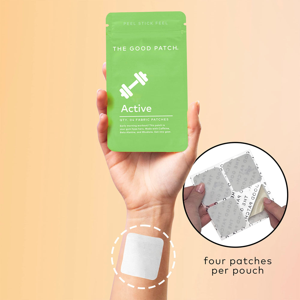 The Good Patch Active Patch with beta-alanine for endurance during training.