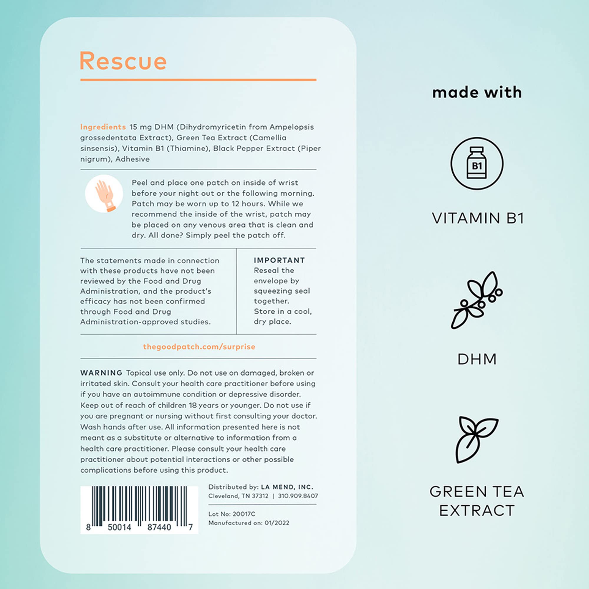 The Good Patch Cycle application targets temporary relief for menstrual discomfort