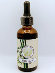 The Inner Healing Institute Gold Heal bottle label showing a premium herbal blend for gentle infection support.