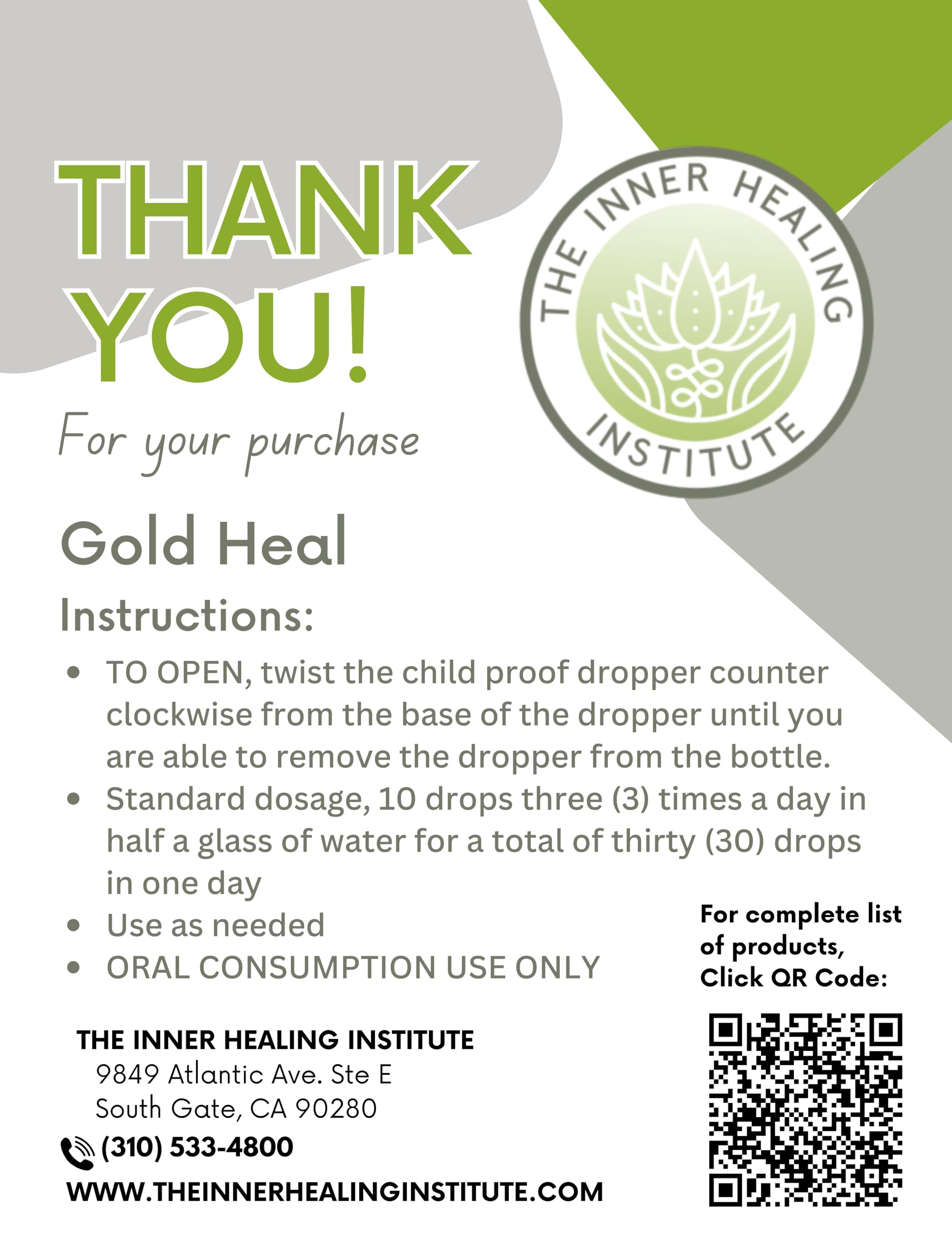 Gold Heal tincture bottle ready for convenient use in daily wellness routines.