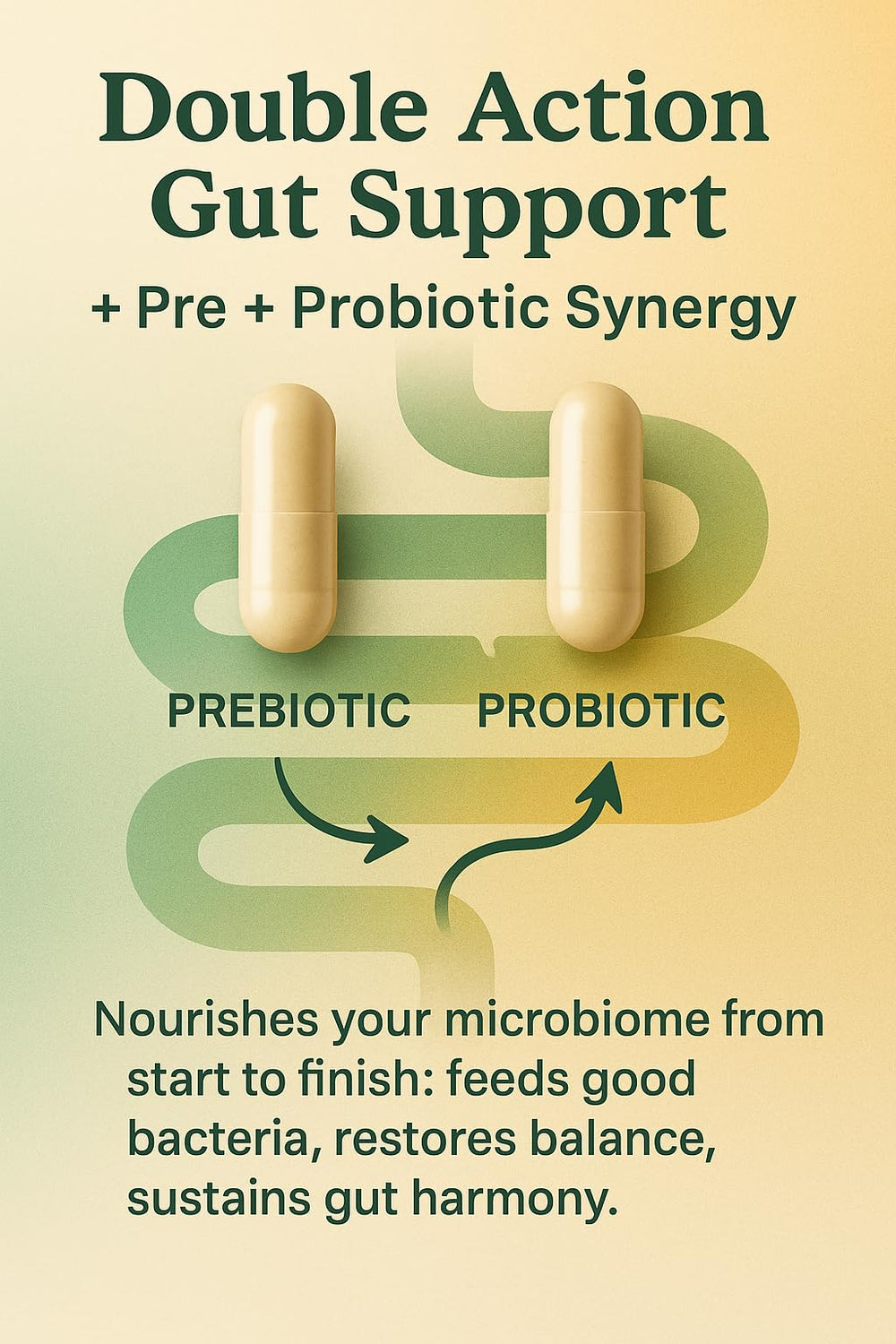 The Inner Health vegan non-GMO icon signals clean, plant-based gut support.