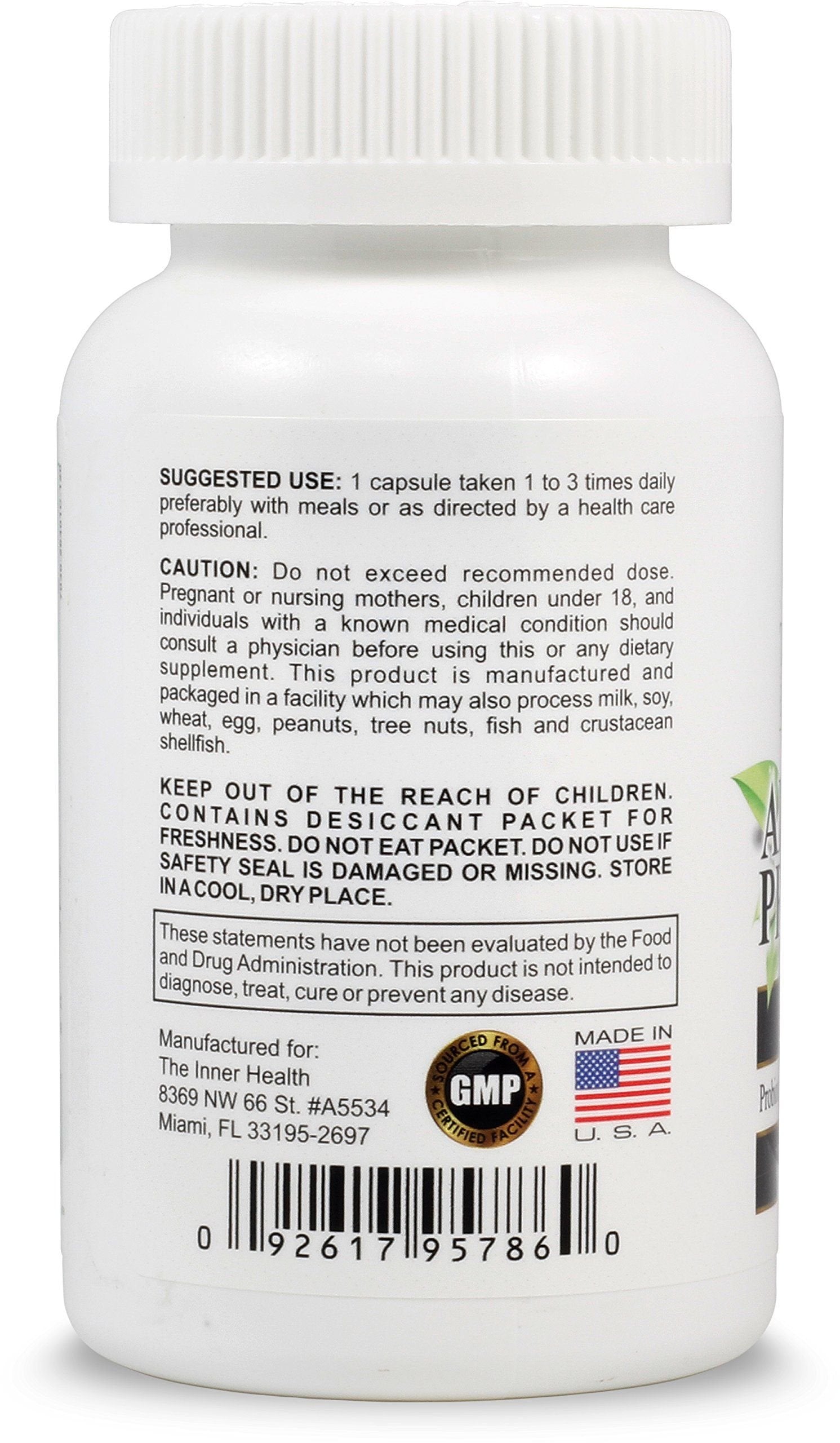 The Inner Health PROBIOTIC capsules for convenient daily digestive support.