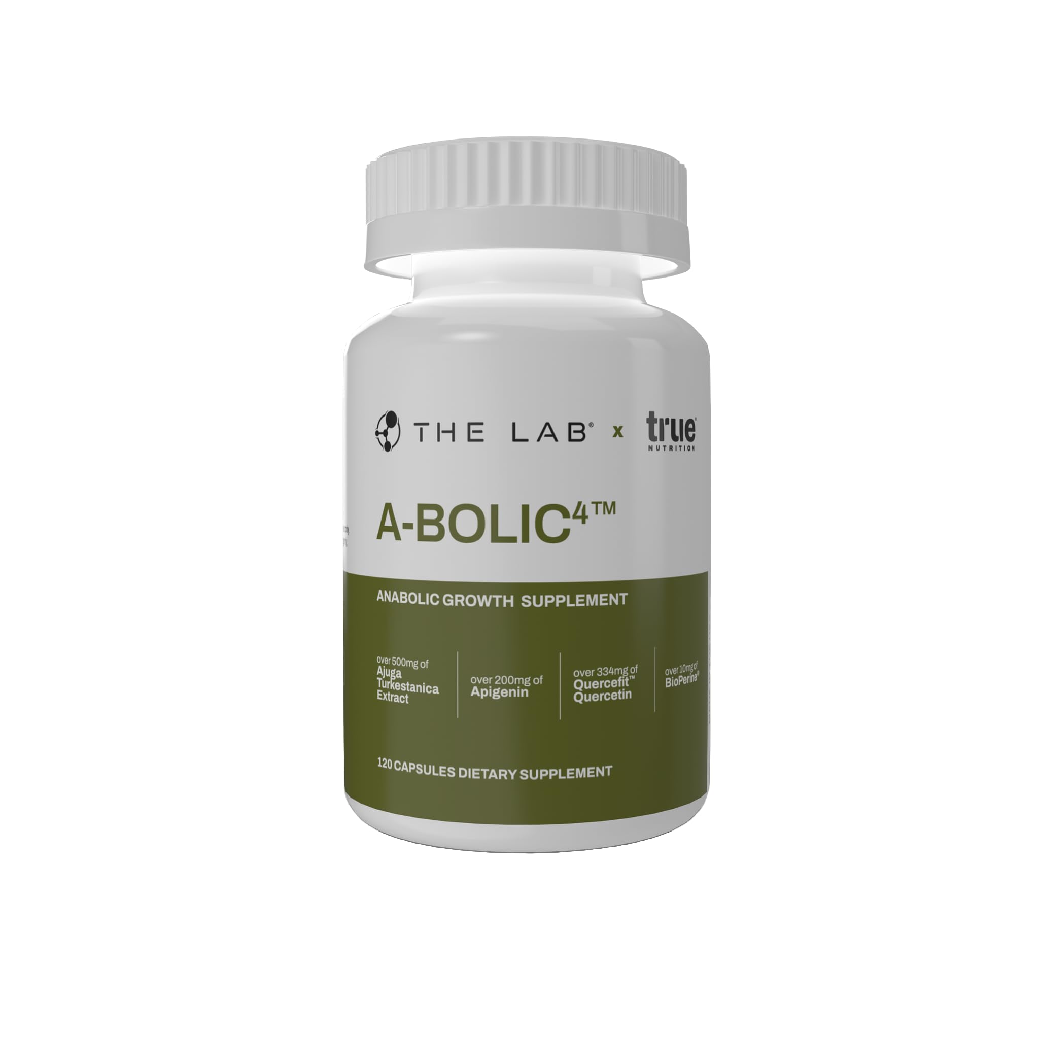 THE LAB A-Bolic4 bottle showing the premium supplement for serious athletes