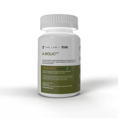 THE LAB A-Bolic4 capsules close-up highlighting the non-hormonal formula for lean muscle