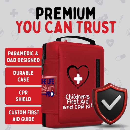 Compact travel-size First Aid Kit for kids by The Life Safety Pro