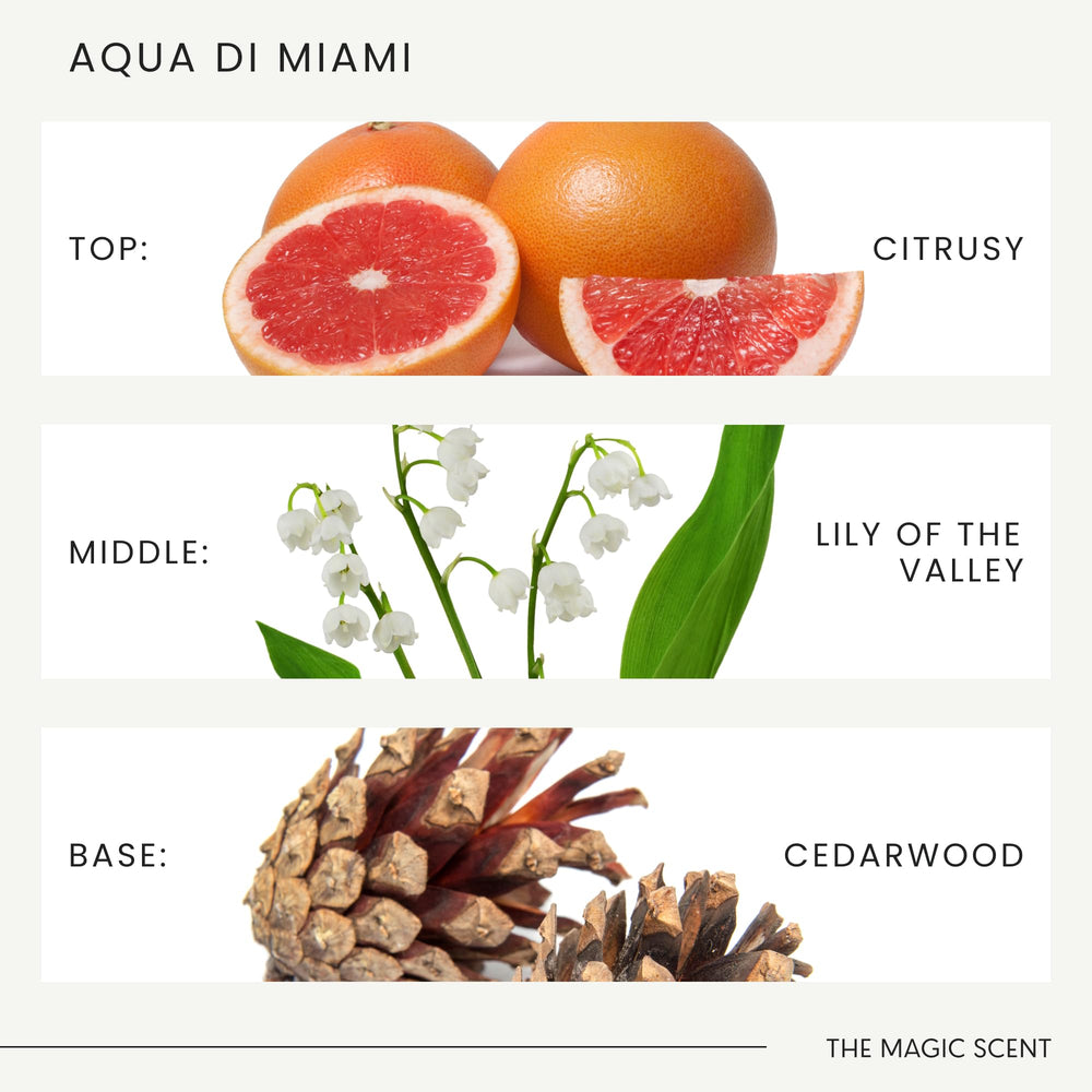 Aqua di Miami bottle beside a diffuser in a modern living room