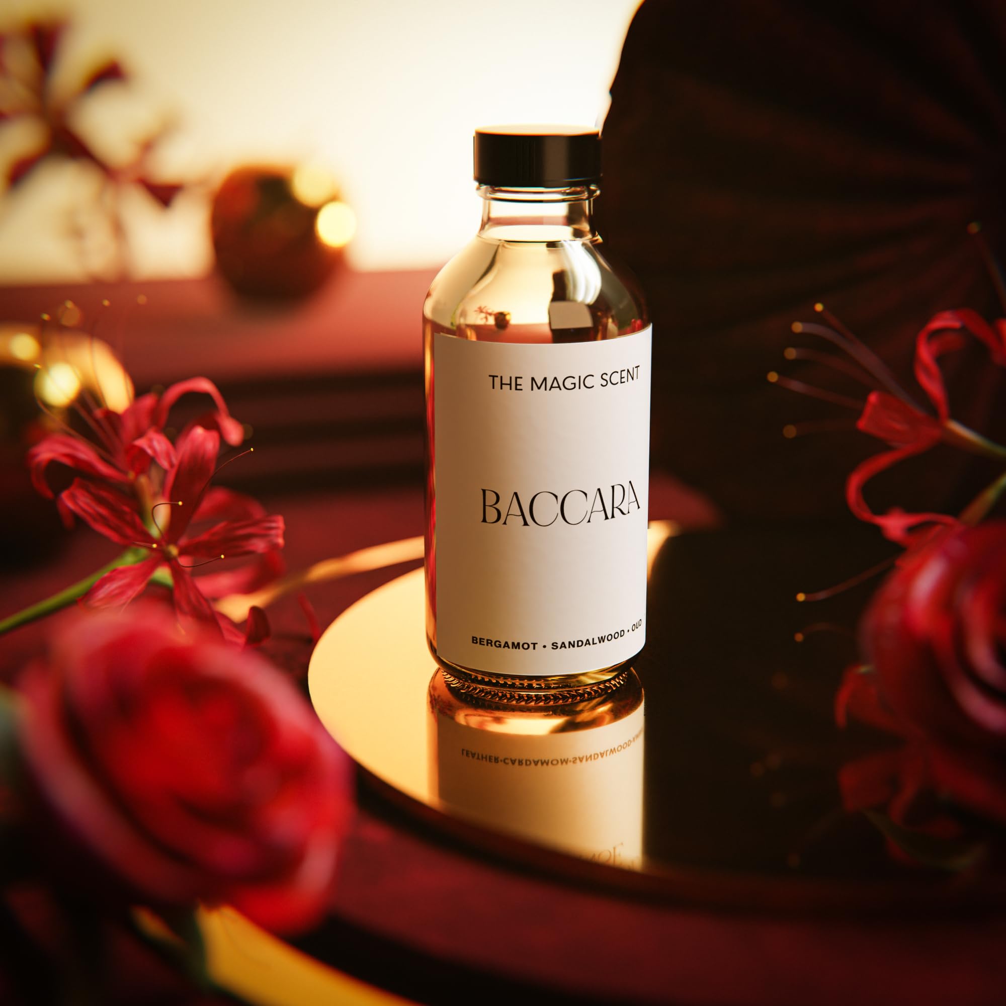 The Magic Scent Baccara diffuser oil amber-vanilla notes aroma.