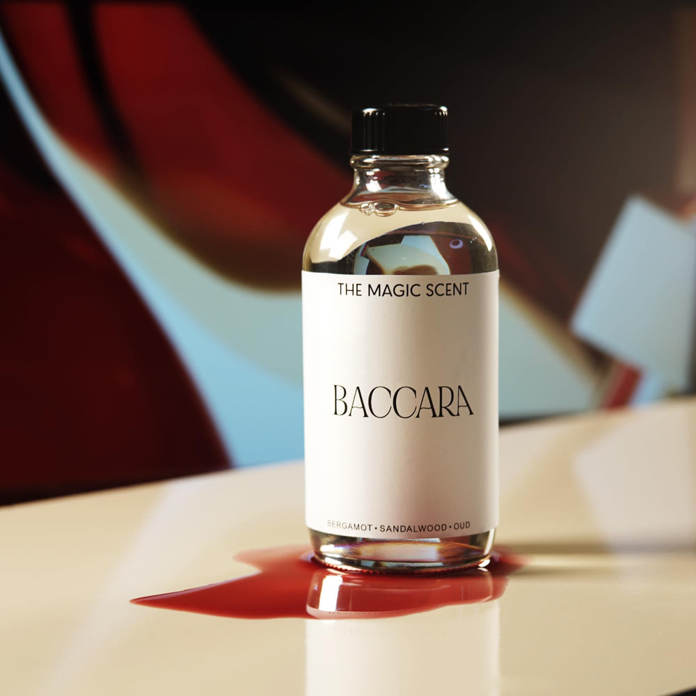 The Magic Scent Baccara diffusers near windows diffuse bright top notes