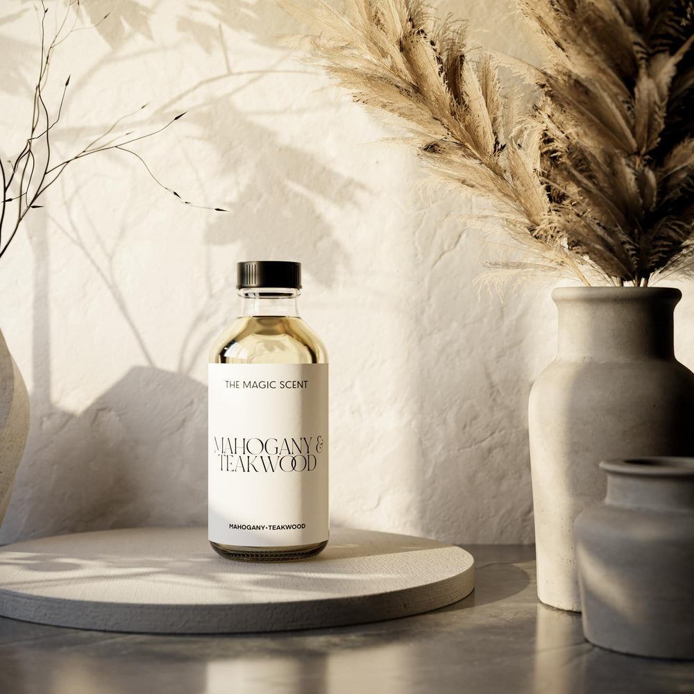 The Magic Scent luxury-branding visuals convey boutique hotel-inspired ambiance