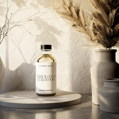 The Magic Scent luxury-branding visuals convey boutique hotel-inspired ambiance