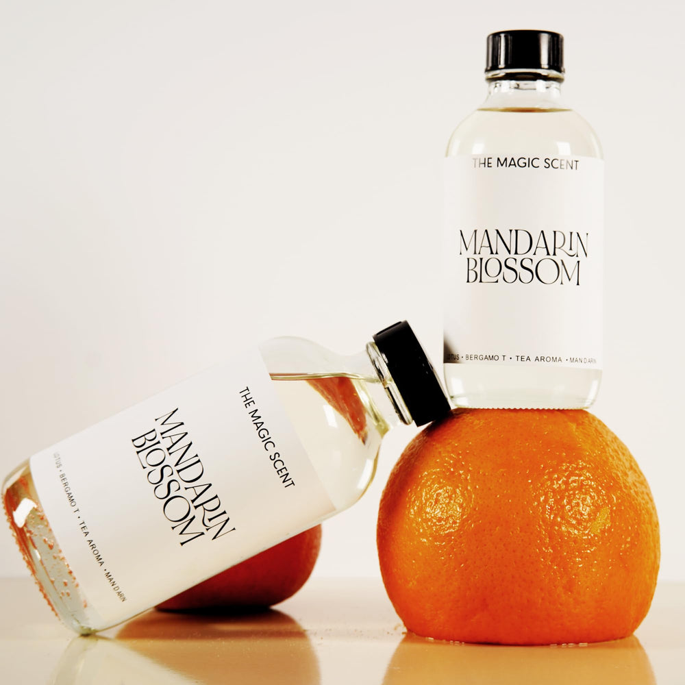 The Magic Scent Mandarin Blossom diffuser compatibility with ultrasonic diffusers