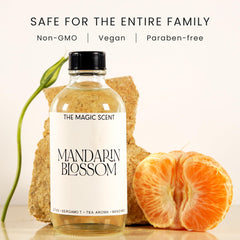 The Magic Scent Mandarin Blossom diffuser oil pour showing smooth aroma release