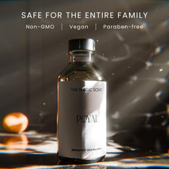 The Magic Scent Royal top notes bergamot for a bright opening.