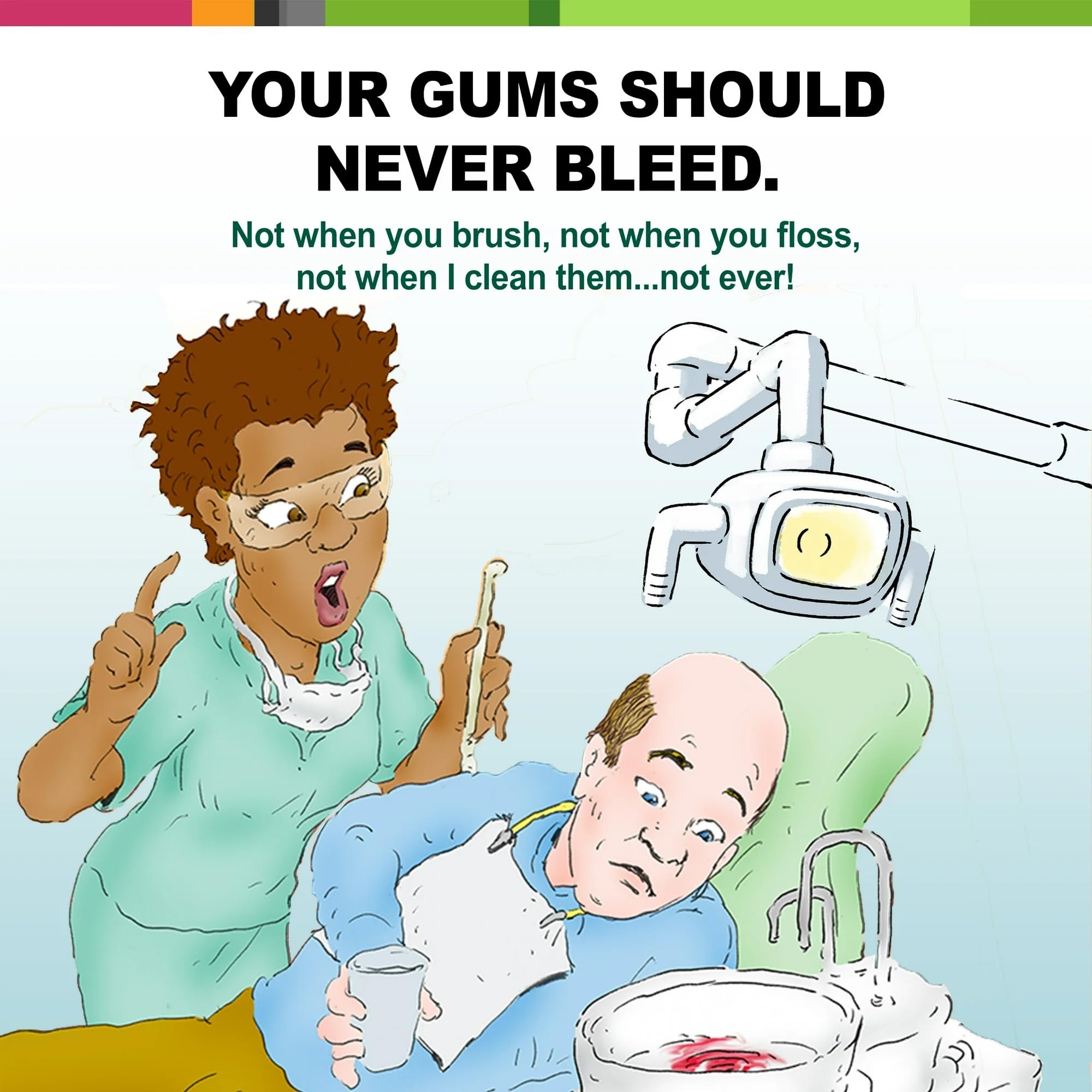 The Natural Dentist Healthy Gums Mouth Rinse Peppermint 16 oz on shelf display in minty packaging
