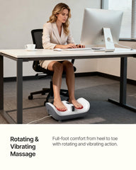 TheNeat Foot Massager Machine deep-kneading rollers deliver Shiatsu-like relief.