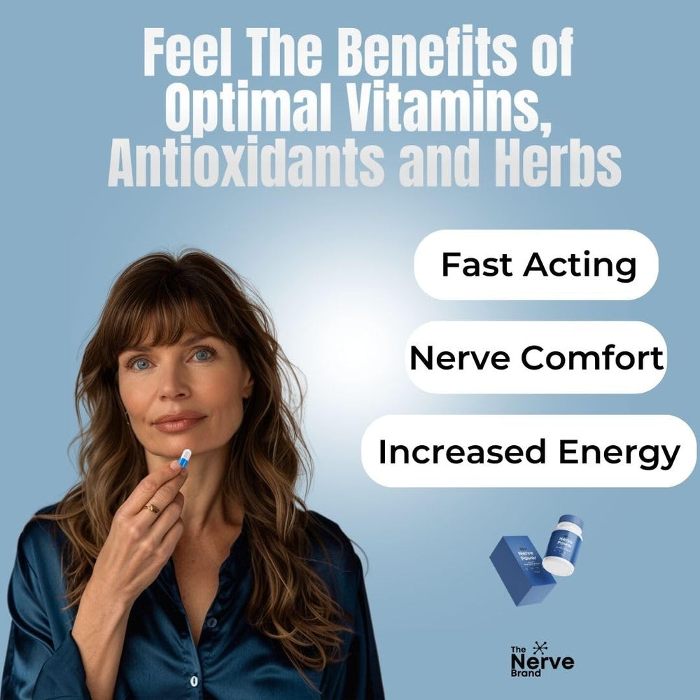 The Nerve Brand Nerve Power bottle label highlighting ingredients