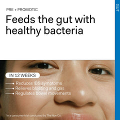 The Nue Co bottle with citrus bioflavonoids for immune support.