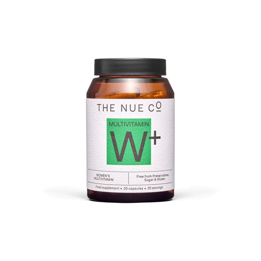 The Nue Co Women's Multivitamin bottle front for daily energy and immunity.