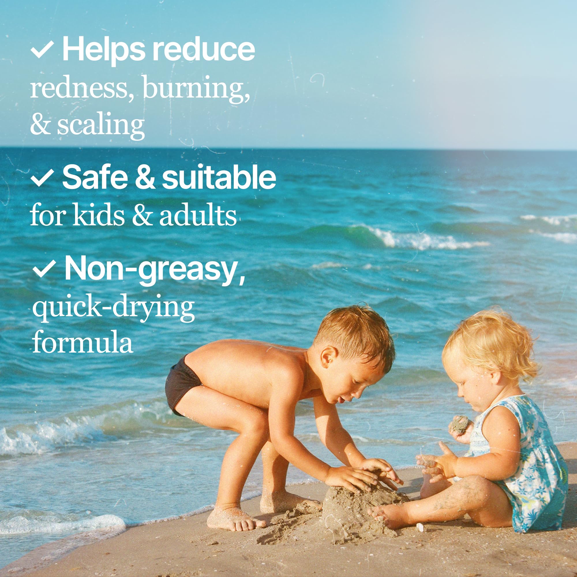 The Ocean Healed My Eczema quick-absorbing texture demonstrates lightweight moisture