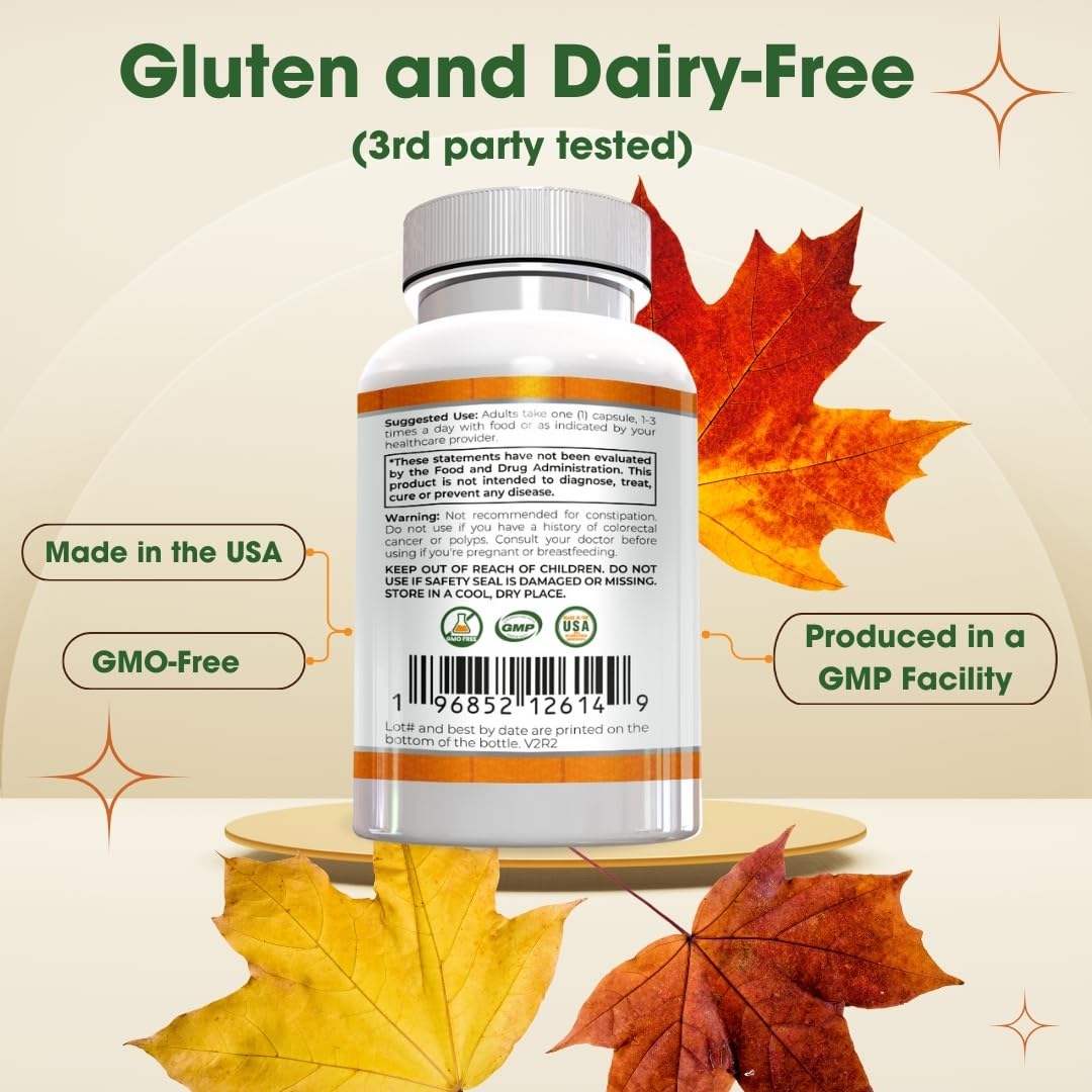 The Perfect Stool Tributyrin-Max 750 mg capsule conveys high potency for gut support.