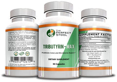 Expert-designed formula from The Perfect Stool in a clinical-looking setting.