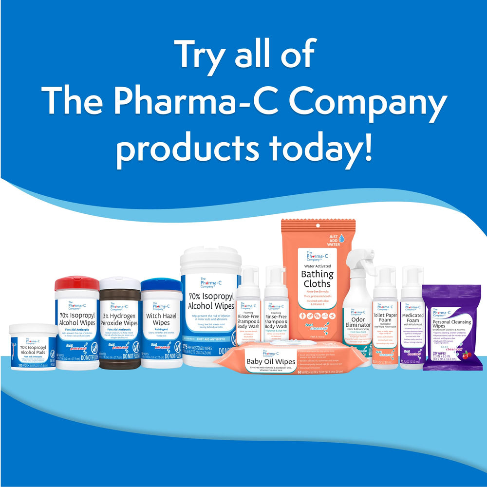 The Pharma-C Company IPA wipes emergency-kit ready for classrooms and facilities.
