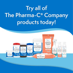 The Pharma-C Company wipes in use on skin demonstrate practical cleansing for minor wounds