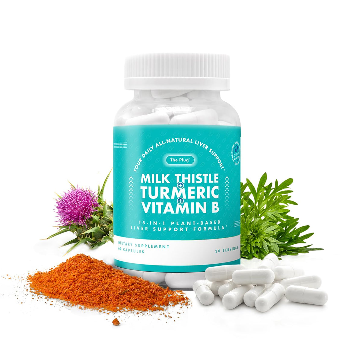 The Plug Liver Cleanse bottle front for daily liver support.
