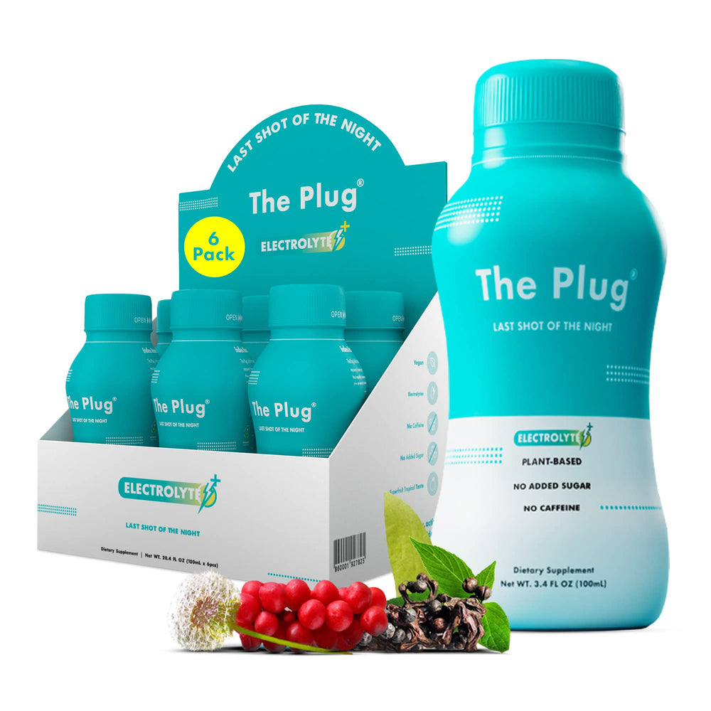 The Plug Liver Cleanse bottle for a morning energy boost